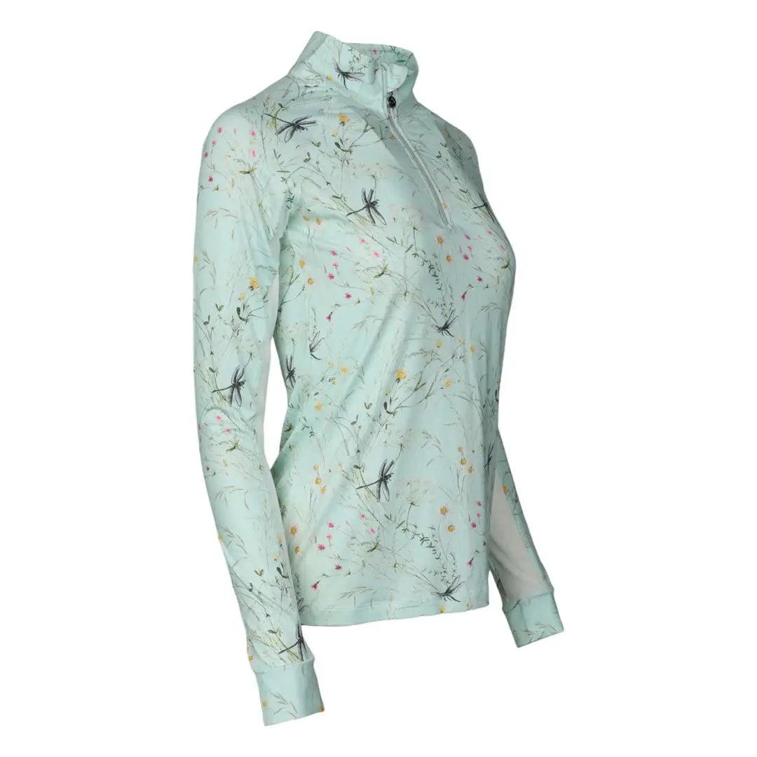 Dapplebay Dragonfly Meadow 1/4 Zip Riding Top - Long Sleeve - Breeches.com - Flyclothing LLC