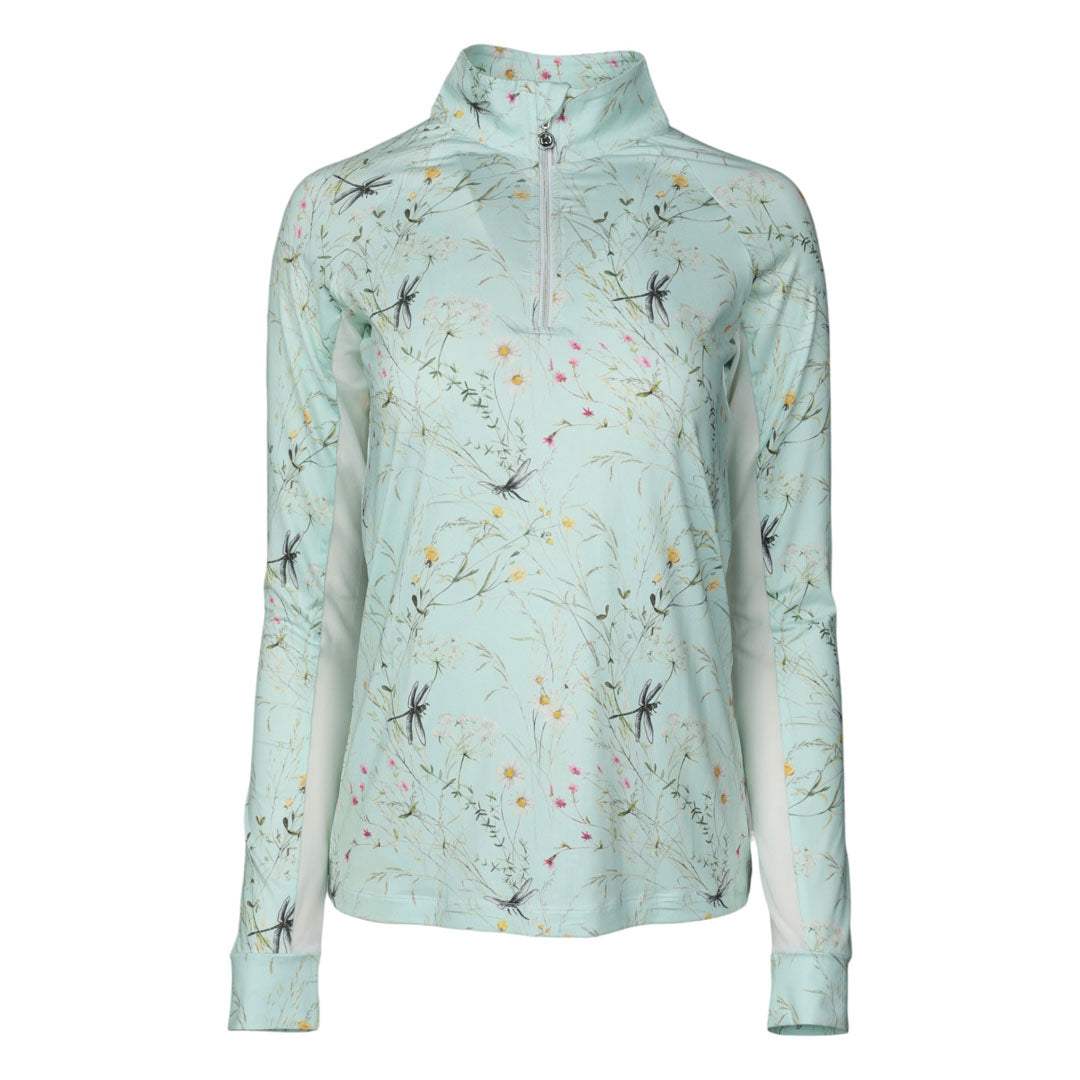 Dapplebay Dragonfly Meadow 1/4 Zip Riding Top - Long Sleeve - Breeches.com - Flyclothing LLC