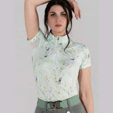 Dapplebay Dragonfly Meadow 1/4 Zip Riding Top - Short Sleeve - Breeches.com - Flyclothing LLC