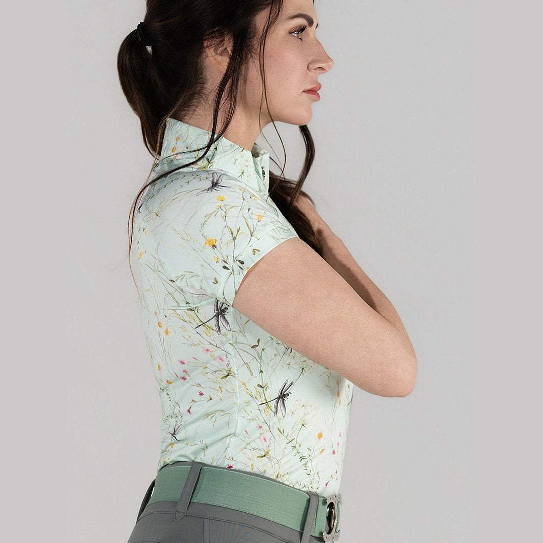 Dapplebay Dragonfly Meadow 1/4 Zip Riding Top - Short Sleeve - Breeches.com - Flyclothing LLC