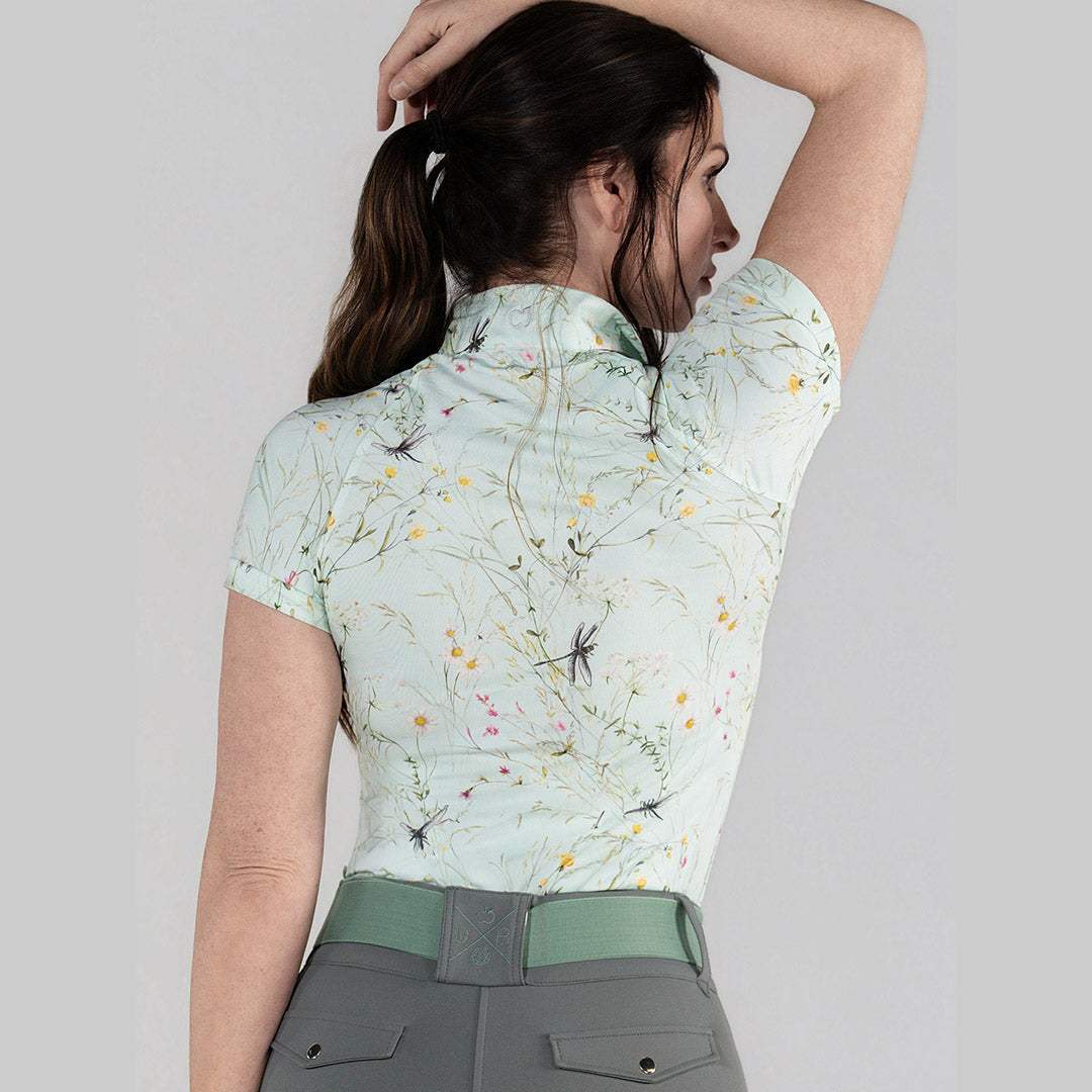 Dapplebay Dragonfly Meadow 1/4 Zip Riding Top - Short Sleeve - Breeches.com - Flyclothing LLC