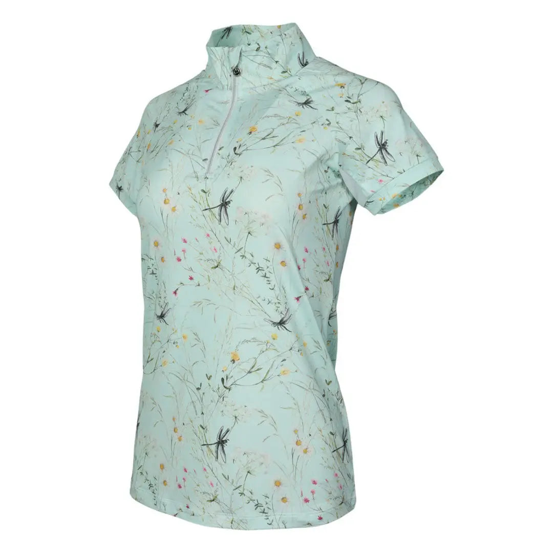 Dapplebay Dragonfly Meadow 1/4 Zip Riding Top - Short Sleeve - Breeches.com - Flyclothing LLC