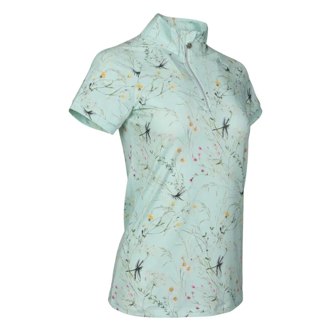 Dapplebay Dragonfly Meadow 1/4 Zip Riding Top - Short Sleeve - Breeches.com - Flyclothing LLC