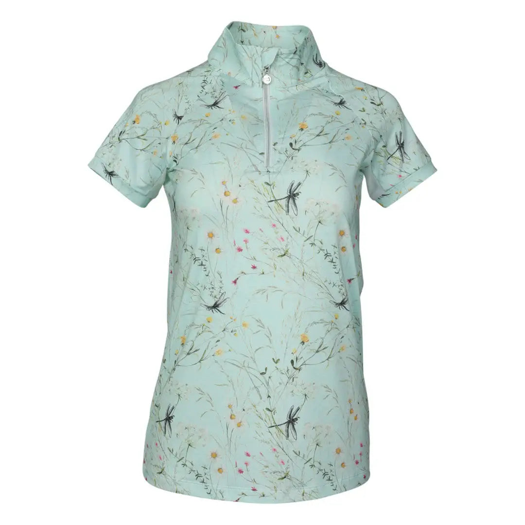 Dapplebay Dragonfly Meadow 1/4 Zip Riding Top - Short Sleeve - Breeches.com - Flyclothing LLC
