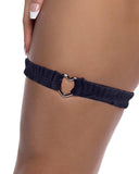 Roma Costume 6728 Spandex Garter with Heart Shaped Hardware - Roma Costume - Flyclothing LLC