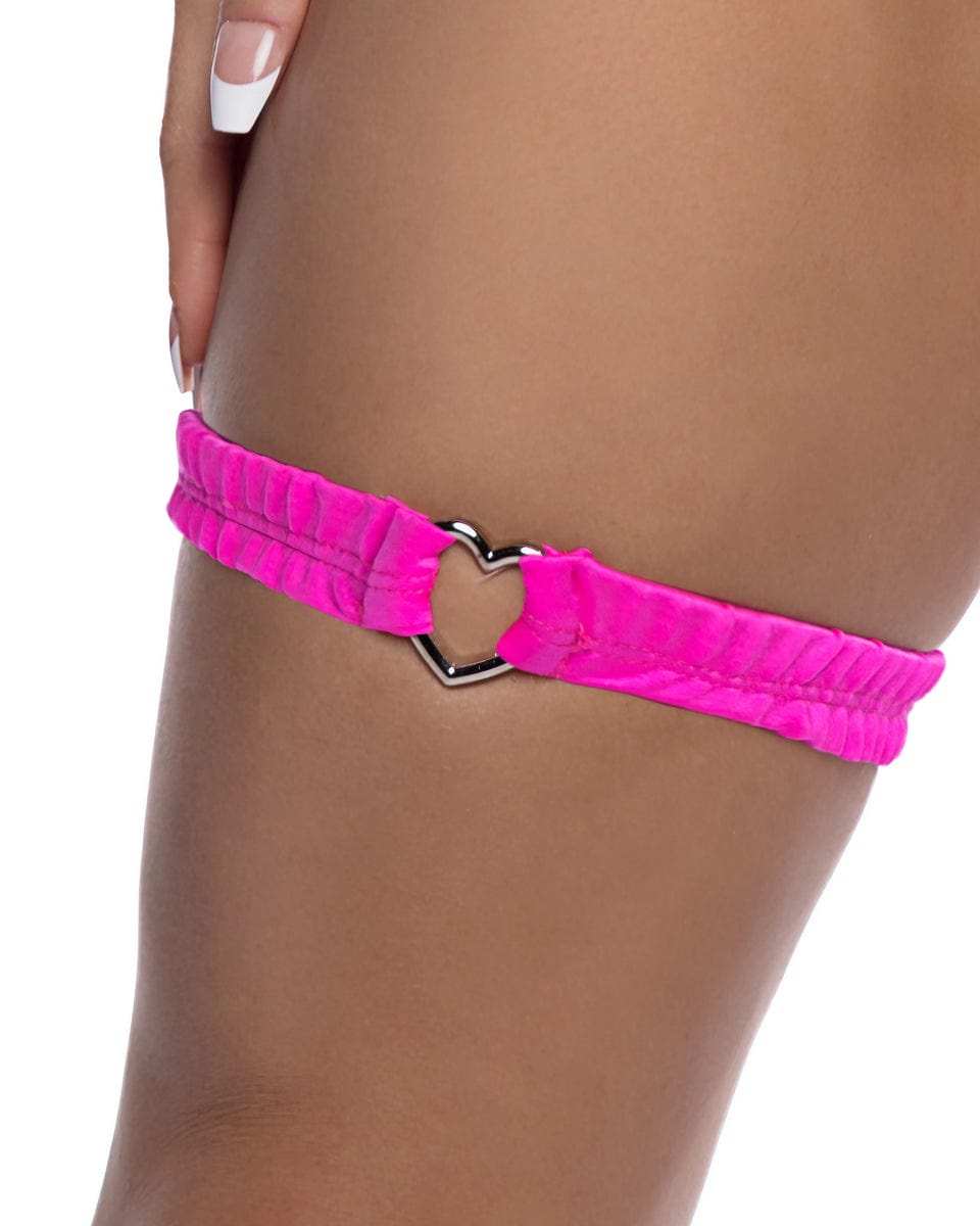 Roma Costume 6728 Spandex Garter with Heart Shaped Hardware - Roma Costume - Flyclothing LLC