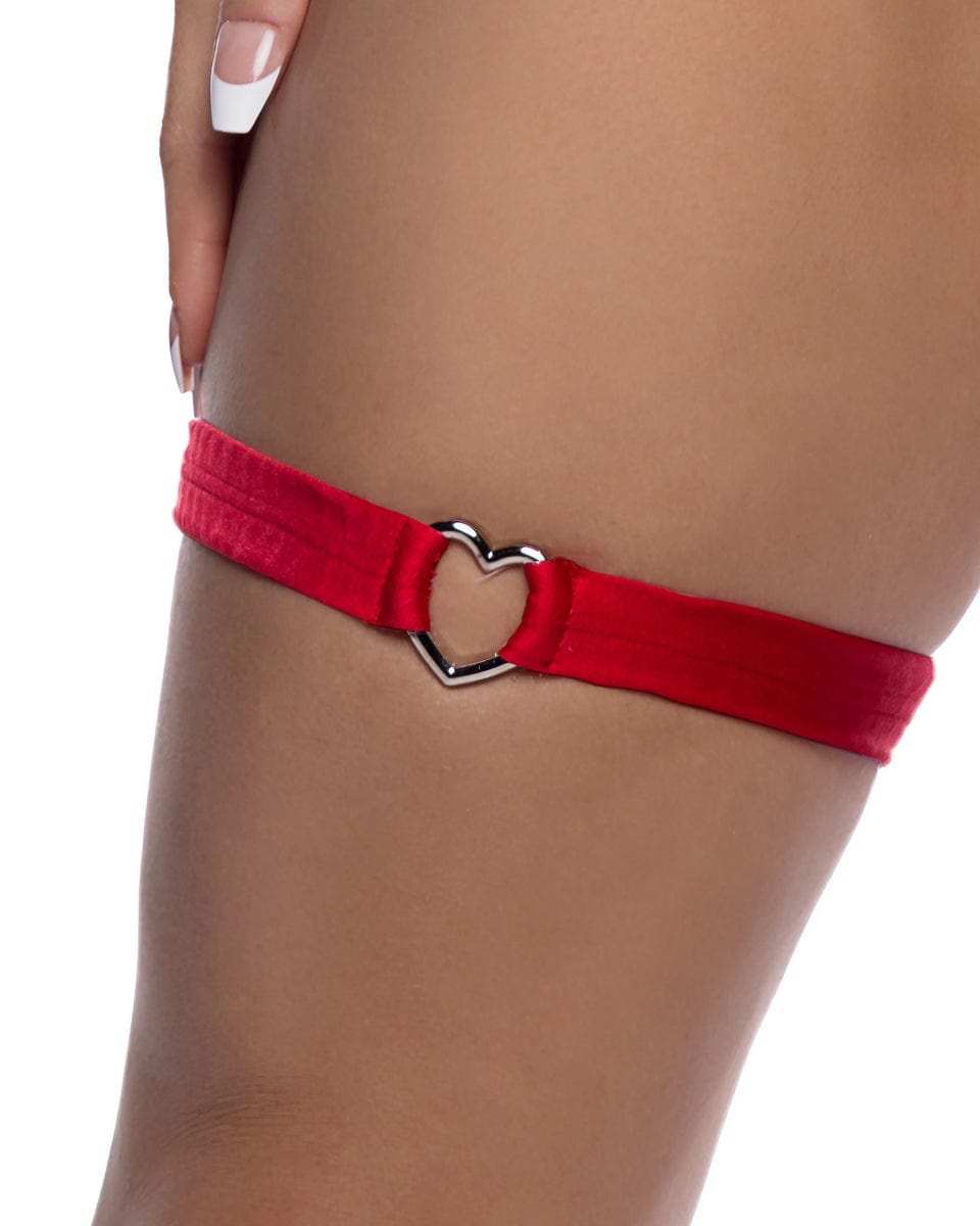Roma Costume 6728 Spandex Garter with Heart Shaped Hardware - Roma Costume - Flyclothing LLC