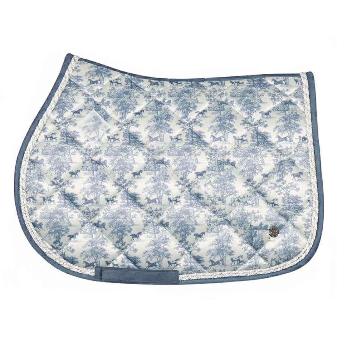 Dapplebay Equestrian Toile Pony Saddle Pad-Moonrise - Breeches.com - Flyclothing LLC