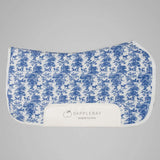 Dapplebay Equestrian Toile Western Saddle Pad-Blue/White - Breeches.com - Flyclothing LLC