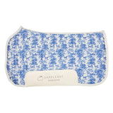 Dapplebay Equestrian Toile Western Saddle Pad-Blue/White - Breeches.com - Flyclothing LLC