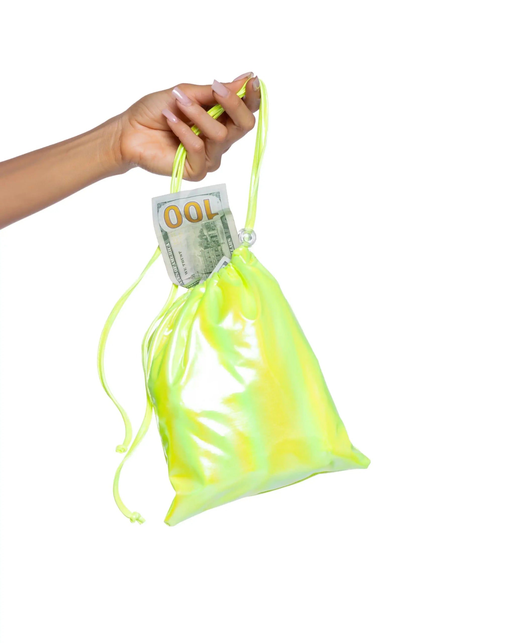 6729 - Metallic Iridescent Money Bag - J. Valentine - Flyclothing LLC