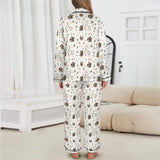 Baha Ranch Boots and Brands Western Christmas Long Satin Pajamas - Baha Ranch Western Wear - Flyclothing LLC