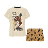Baha Ranch Them Cowboys Women's Western Top and Short Pajama Set