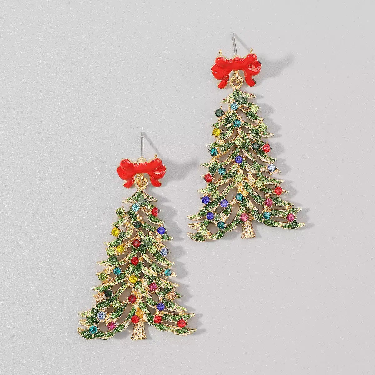 Christmas Tree Dangle Earrings - Trendsi - Flyclothing LLC