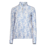 Dapplebay Equestrian Toile 1/4 Zip LS Riding Top-Moonrise - Breeches.com - Flyclothing LLC