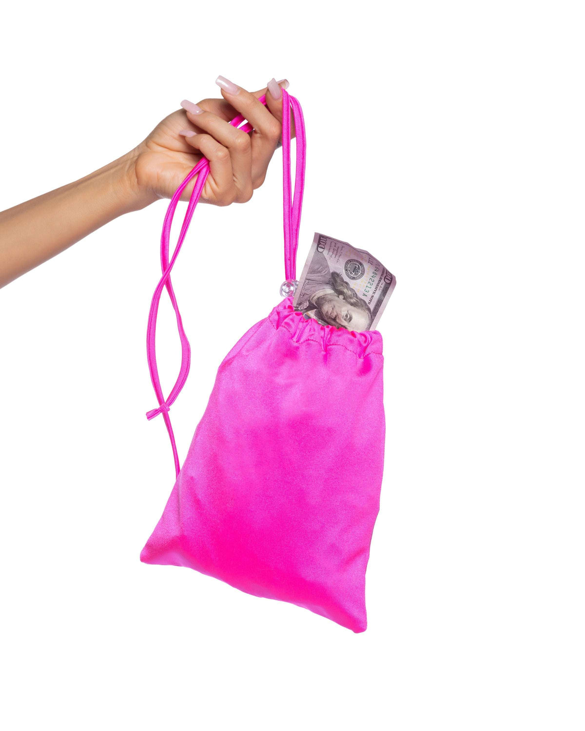 Roma Costume Spandex Iridescent Money Bag - Black