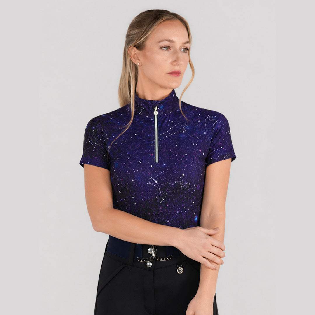 Dapplebay Constellation 1/4 Zip Light Riding Top-Short Sleeve - Breeches.com - Flyclothing LLC