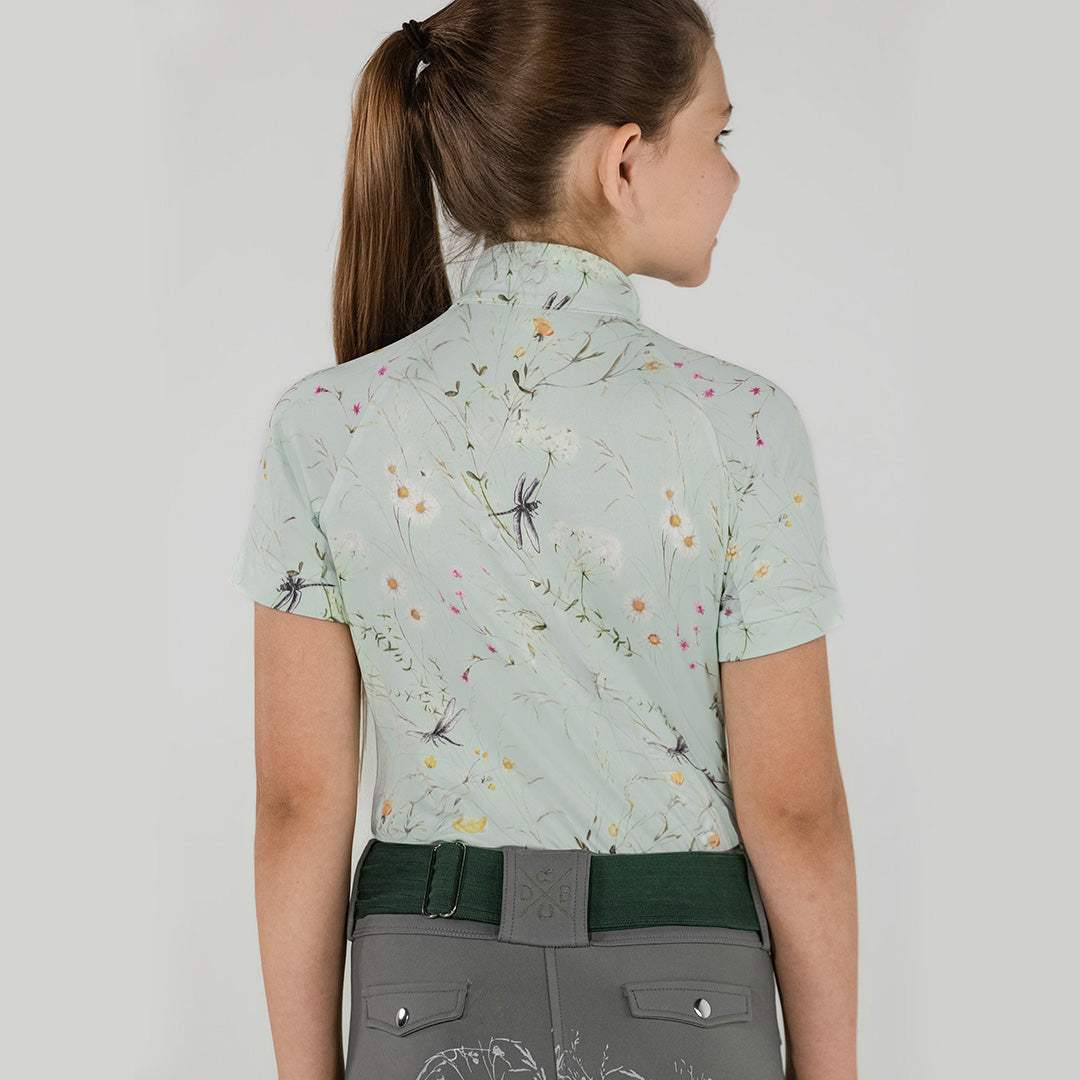 Dapplebay Kids Dragonfly Meadow 1/4 Zip - Short Sleeve - Breeches.com - Flyclothing LLC