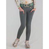 Dapplebay Kids Dragonfly Meadow Silicone Full Seat Tights-Graphite