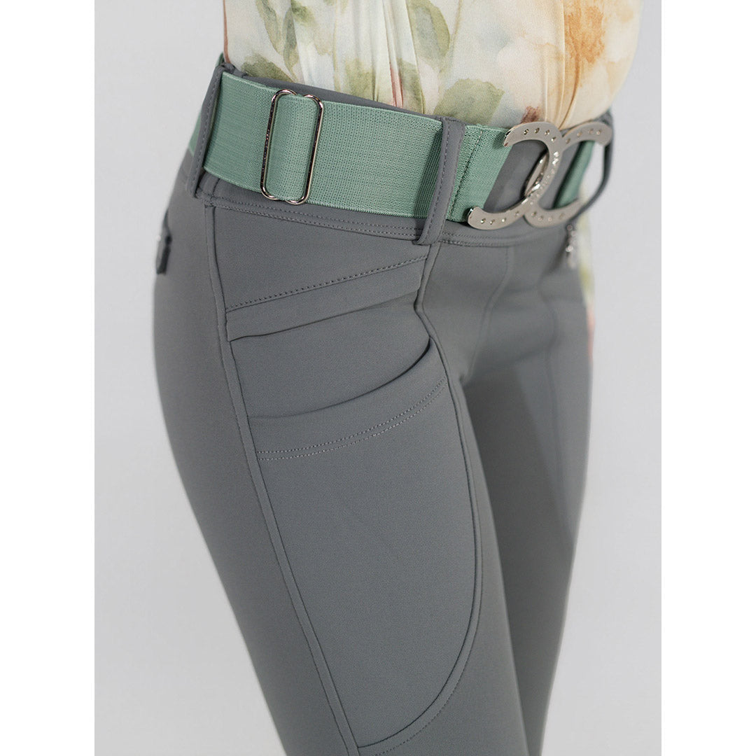 Dapplebay Kids Dragonfly Meadow Silicone Full Seat Tights-Graphite