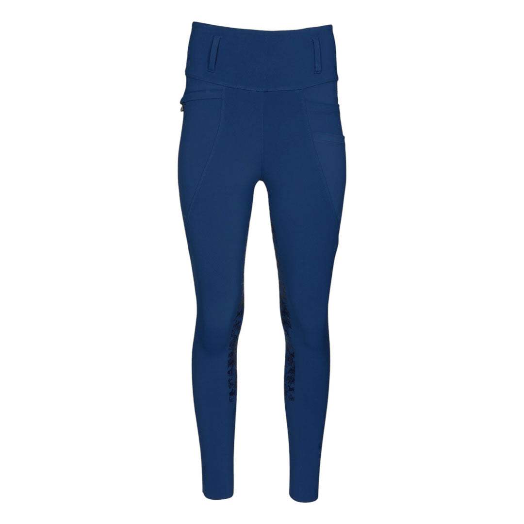 Dapplebay Kids Equestrian Toile Essential Tights-Bright Navy - Breeches.com - Flyclothing LLC
