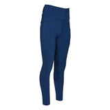 Dapplebay Kids Equestrian Toile Essential Tights-Bright Navy - Breeches.com - Flyclothing LLC