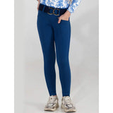 Dapplebay Kids Equestrian Toile Essential Tights-Bright Navy - Breeches.com - Flyclothing LLC