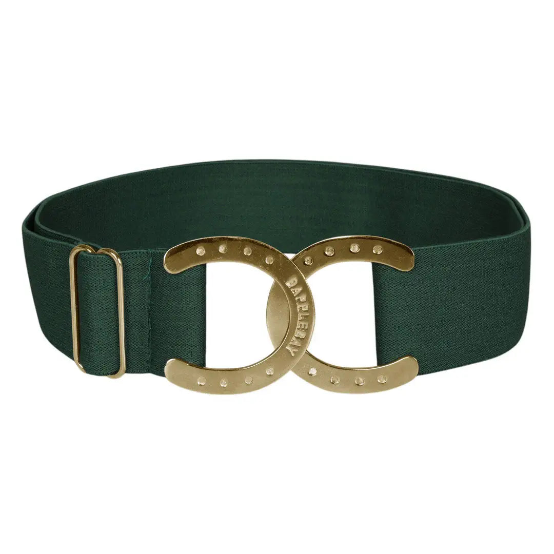Dapplebay Horse Shoe Elastic Belt-Evergreen - Breeches.com - Flyclothing LLC