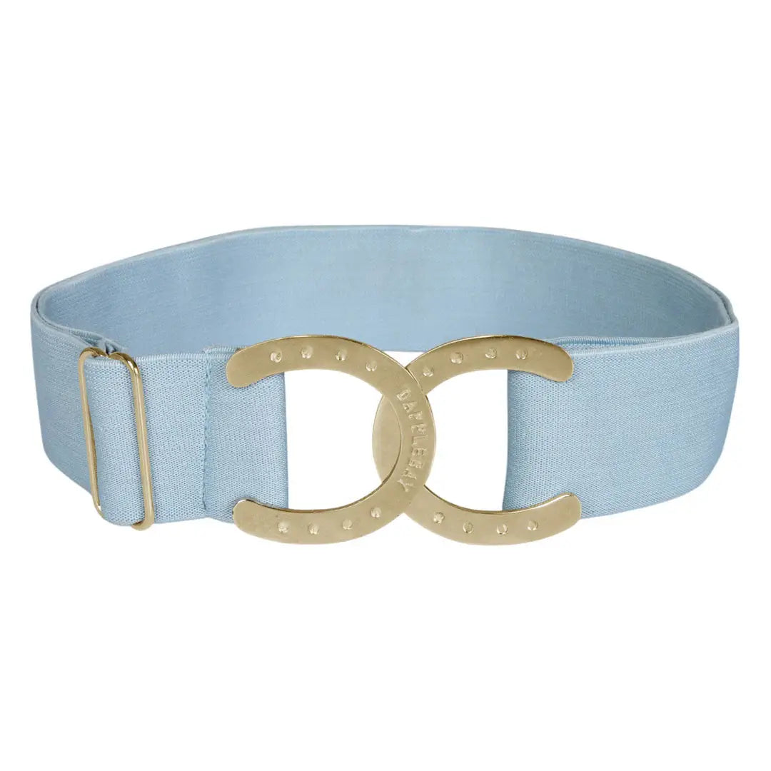 Dapplebay Horse Shoe Elastic Belt-Light Blue - Breeches.com - Flyclothing LLC