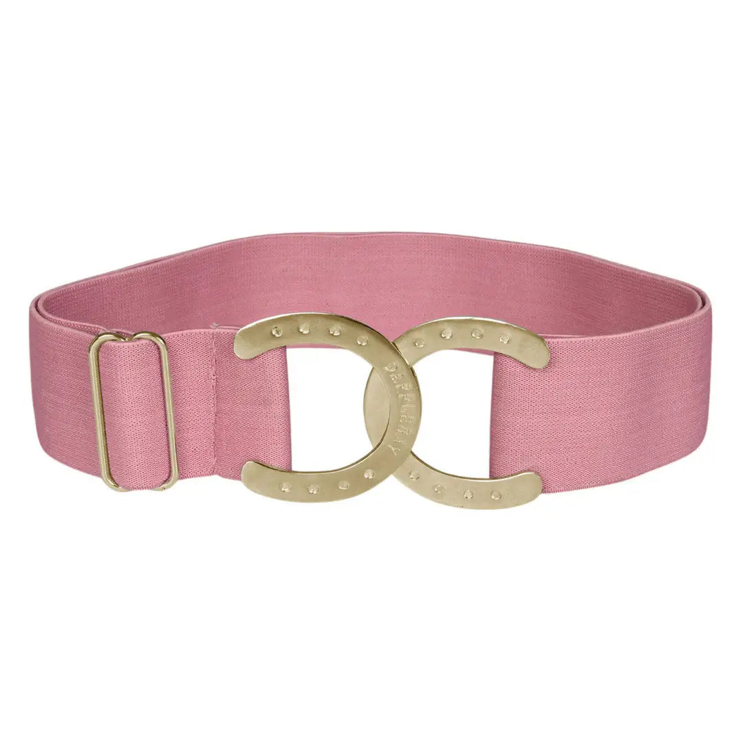 Dapplebay Horse Shoe Elastic Belt-Light Pink - Breeches.com - Flyclothing LLC