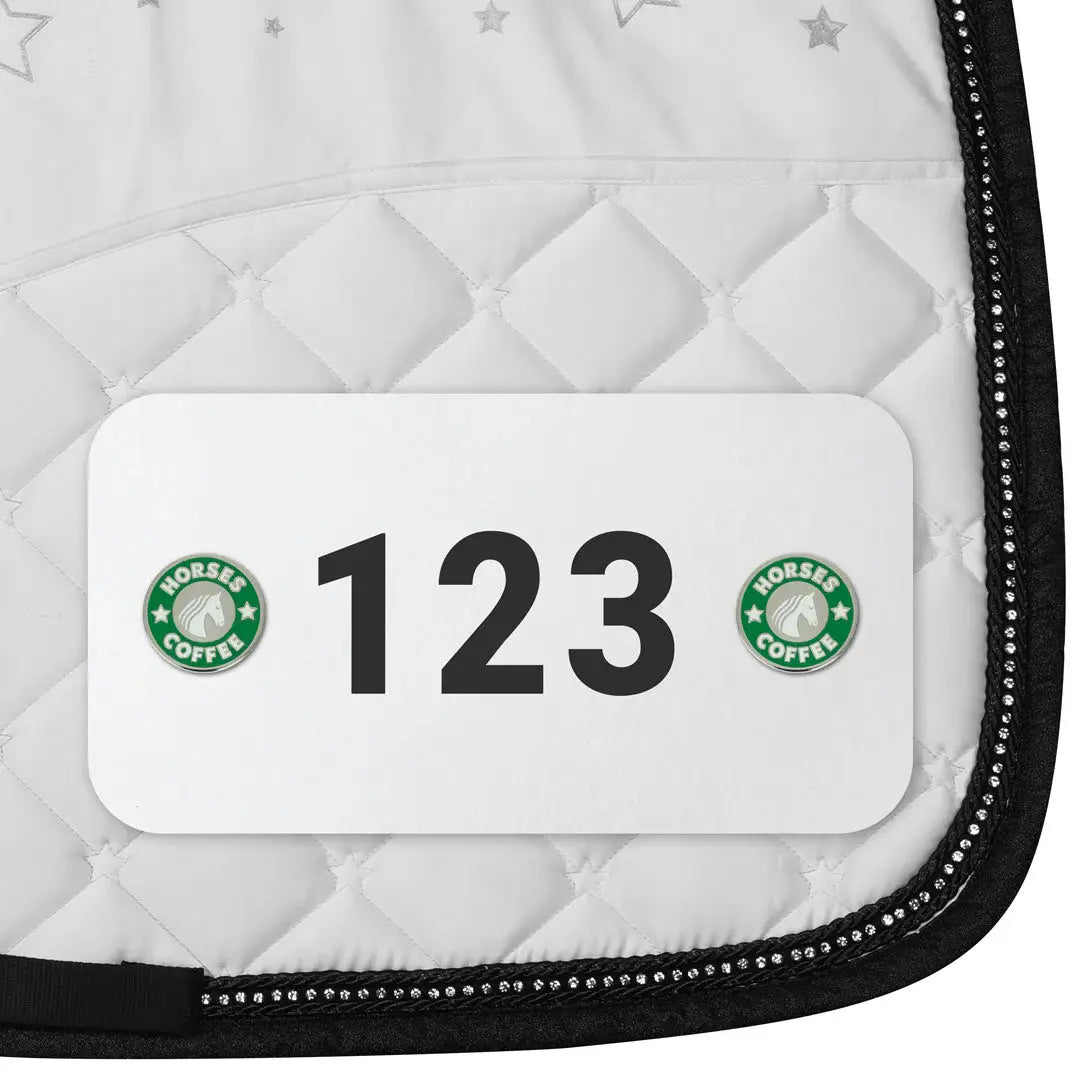 Dapplebay Horse Show Number Pins - Horses & Coffee - Breeches.com - Flyclothing LLC