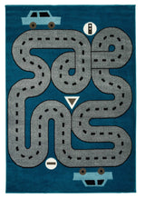 2' X 3' Navy Blue Transportation Youthful Washable Area Rug - Homeroots - Flyclothing LLC
