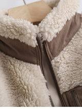 Zip Up Long Sleeve Plush Jacket - Trendsi - Flyclothing LLC