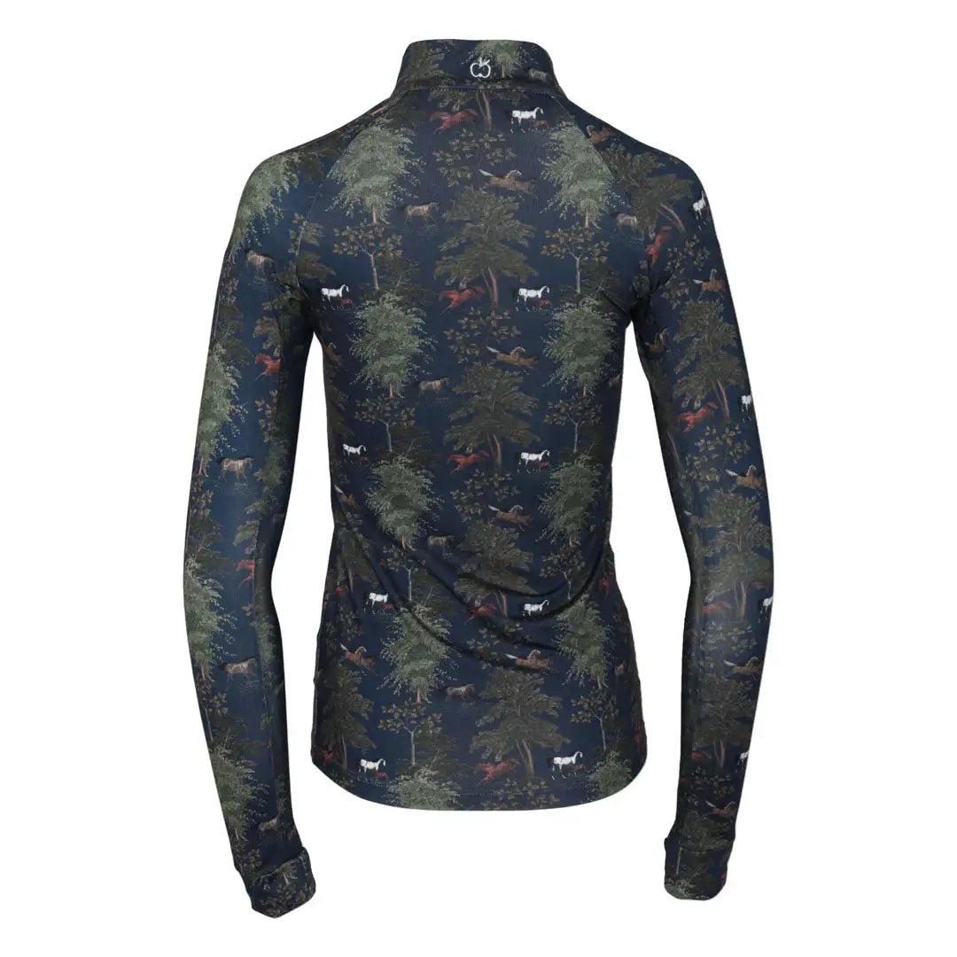 Dapplebay Autumn Toile 1/4 Zip Riding Top - Breeches.com - Flyclothing LLC
