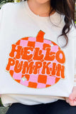 Graphic Round Neck Long Sleeve Sweatshirt - Trendsi - Flyclothing LLC