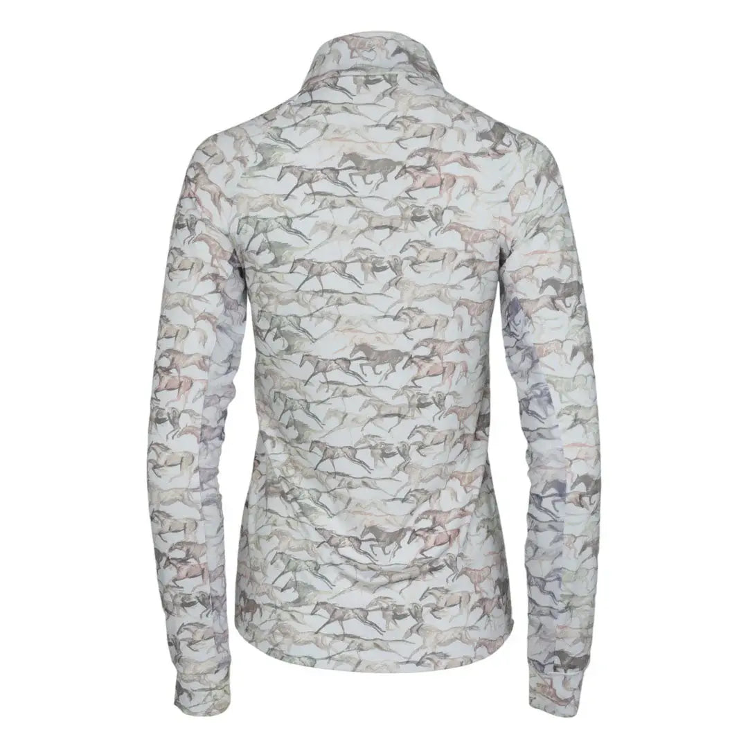 Dapplebay Galloping Watercolor 1/4 Zip Riding Top - Breeches.com - Flyclothing LLC