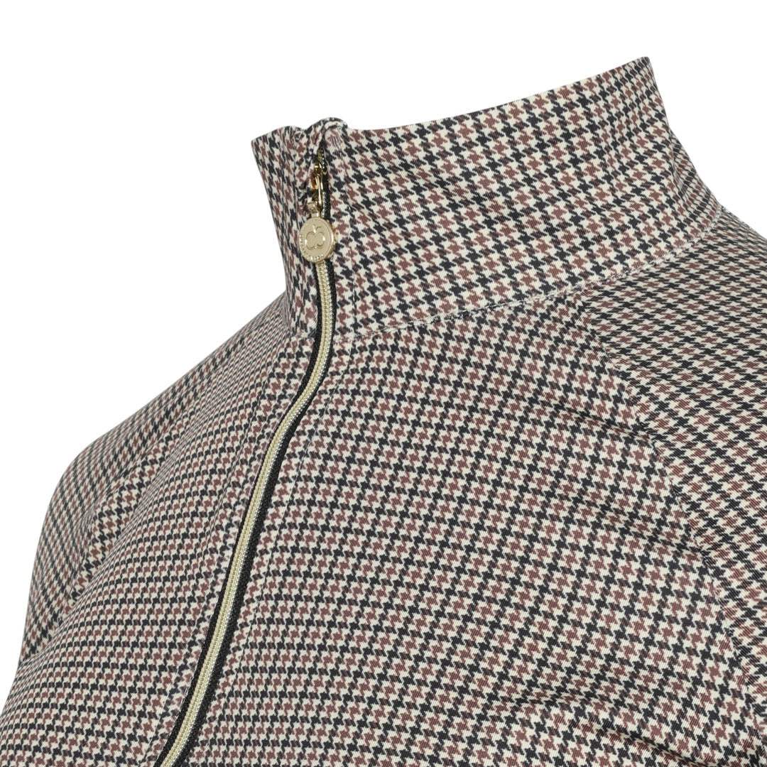 Dapplebay Bay Houndstooth 1/4 Zip Riding Top - Breeches.com - Flyclothing LLC