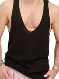 Men's Plus Size V-Neck Wide Strap Tank - Trendsi - Flyclothing LLC