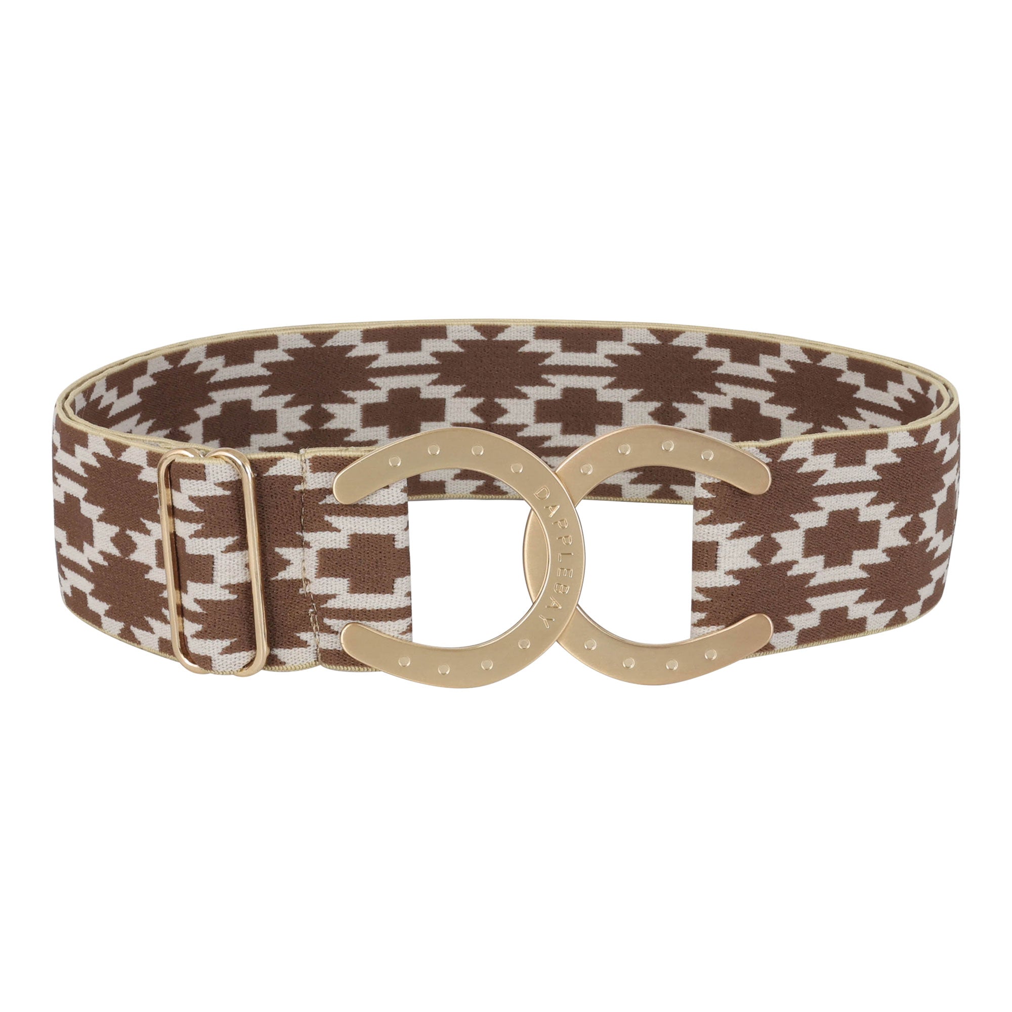 Dapplebay Horse Shoe Belt- Aztec-Chestnut