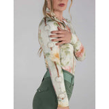 Dapplebay Vintage Floral 1/4 Zip LS Riding Top - Breeches.com - Flyclothing LLC
