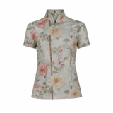 Dapplebay Vintage Floral 1/4 Zip SS Riding Top - Breeches.com - Flyclothing LLC