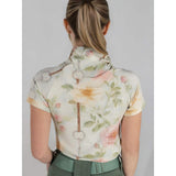 Dapplebay Vintage Floral 1/4 Zip SS Riding Top - Breeches.com - Flyclothing LLC