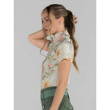 Dapplebay Vintage Floral 1/4 Zip SS Riding Top - Breeches.com - Flyclothing LLC