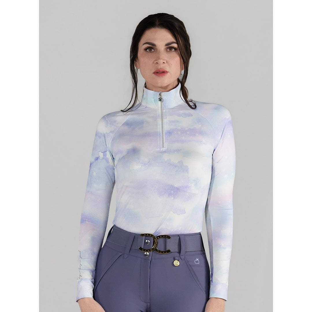 Dapplebay Opalite Skies 1/4 Zip LS Riding Top - Breeches.com - Flyclothing LLC