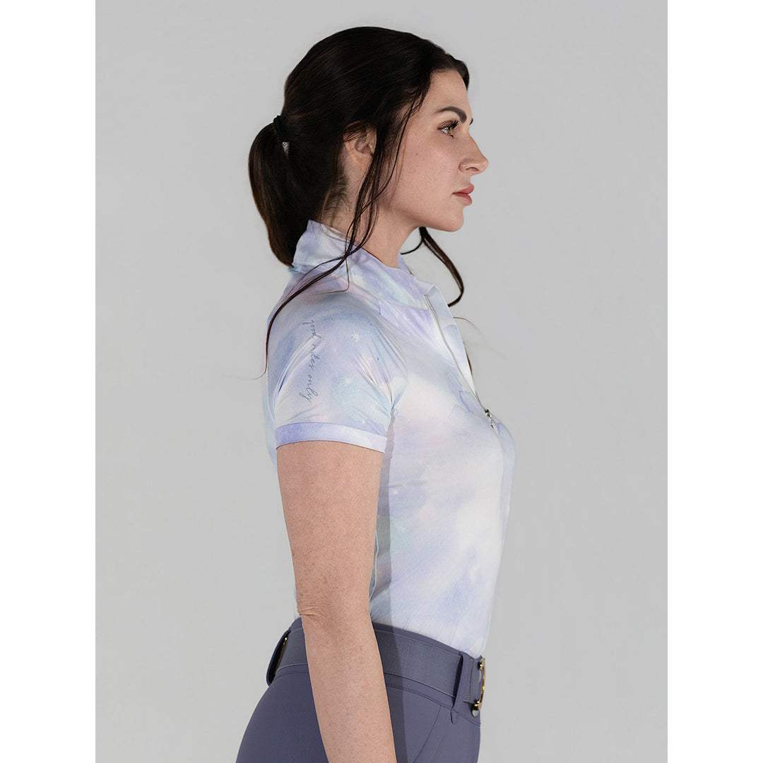 Dapplebay Opalite Skies 1/4 Zip SS Riding Top - Breeches.com - Flyclothing LLC