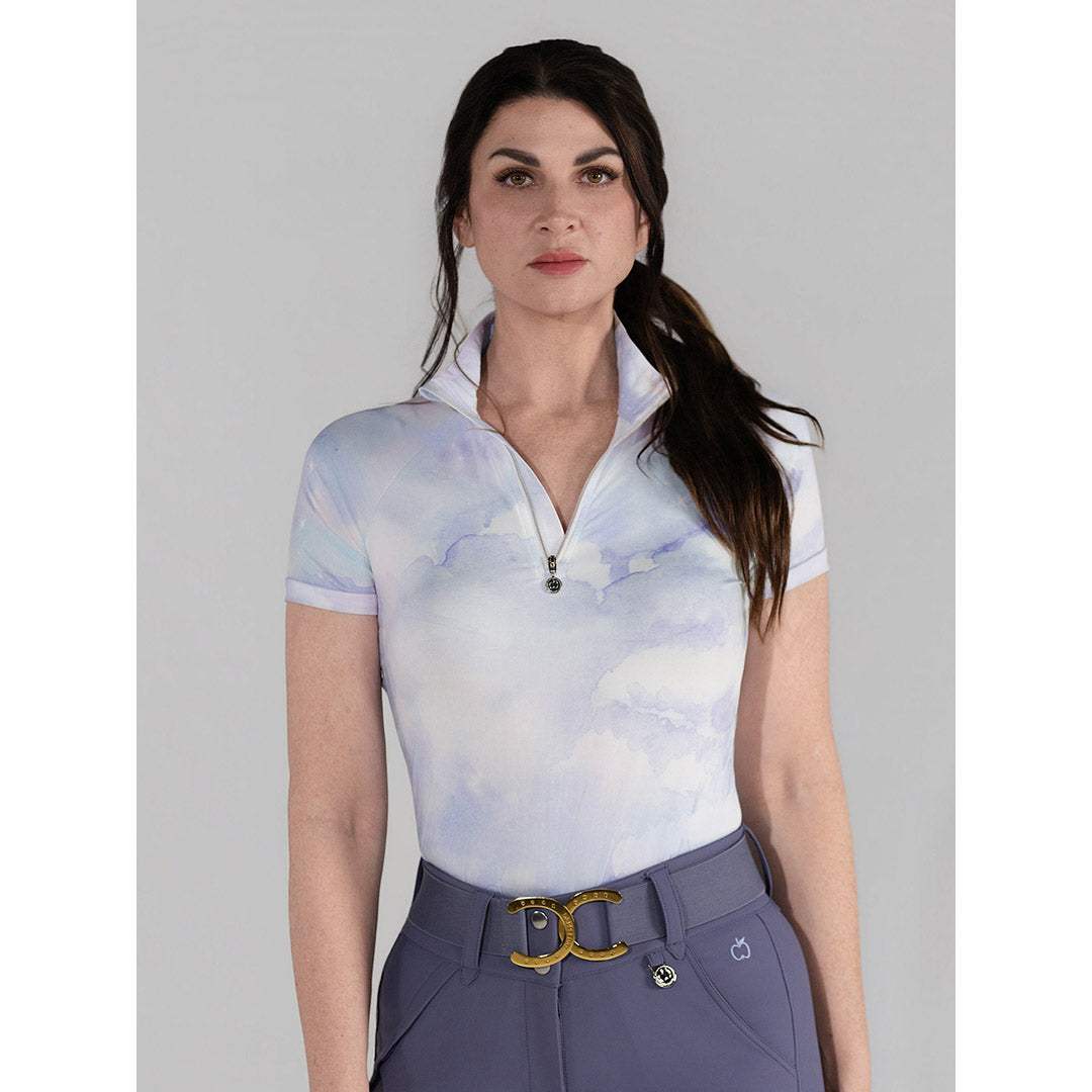 Dapplebay Opalite Skies 1/4 Zip SS Riding Top - Breeches.com - Flyclothing LLC