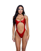 Roma Costume Shimmer Bodysuit with Heart Ring - Roma Costume - Flyclothing LLC