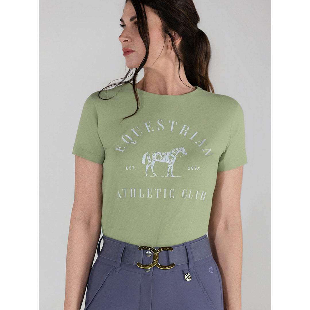 Dapplebay Equestrian Athletic Club Tee-Sage - Breeches.com - Flyclothing LLC