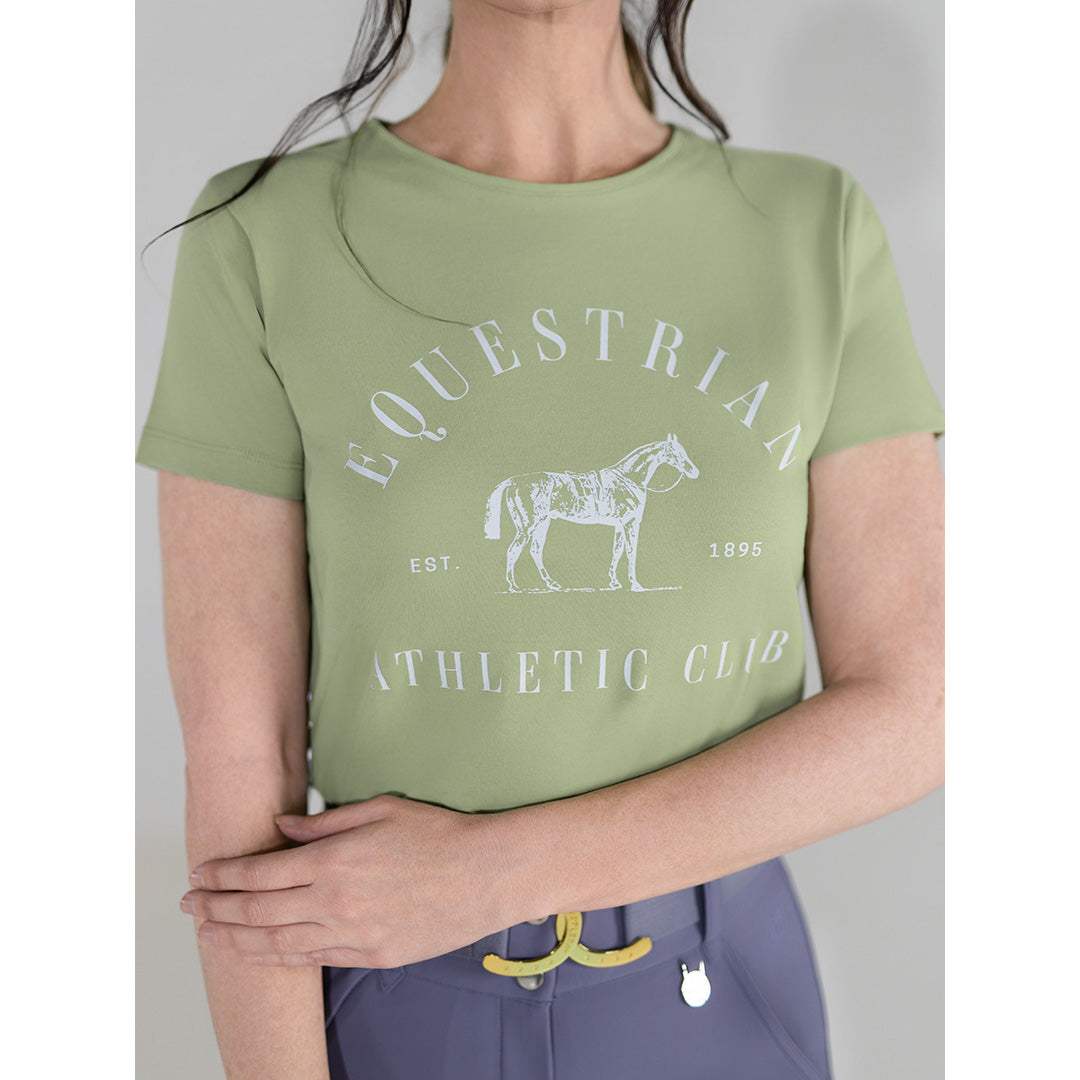 Dapplebay Equestrian Athletic Club Tee-Sage - Breeches.com - Flyclothing LLC
