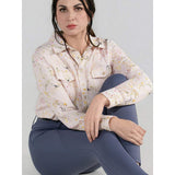 Dapplebay Dragonfly Meadow Breezy Button Up Top-Light Pink - Breeches.com - Flyclothing LLC